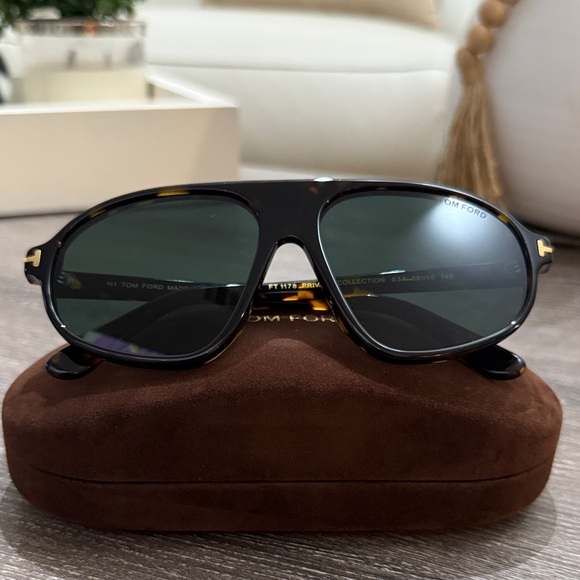 Tom Ford Tortoise Shell Aviator Erol Model Sunglasses - Picture 1 of 7